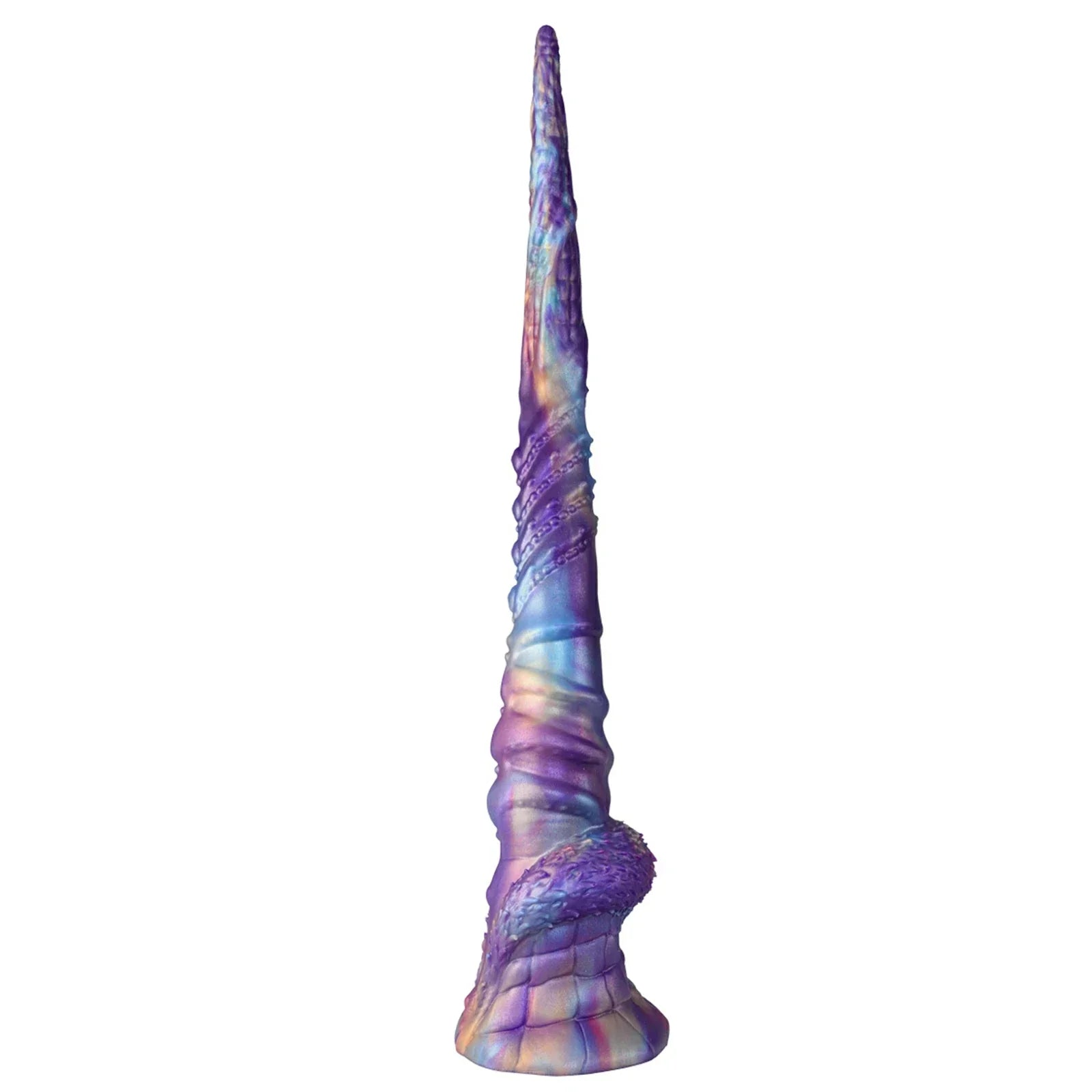 17.5 Inch Fantasy Tentacle Dildo Ocean Swirl Texture Suction Cup Base