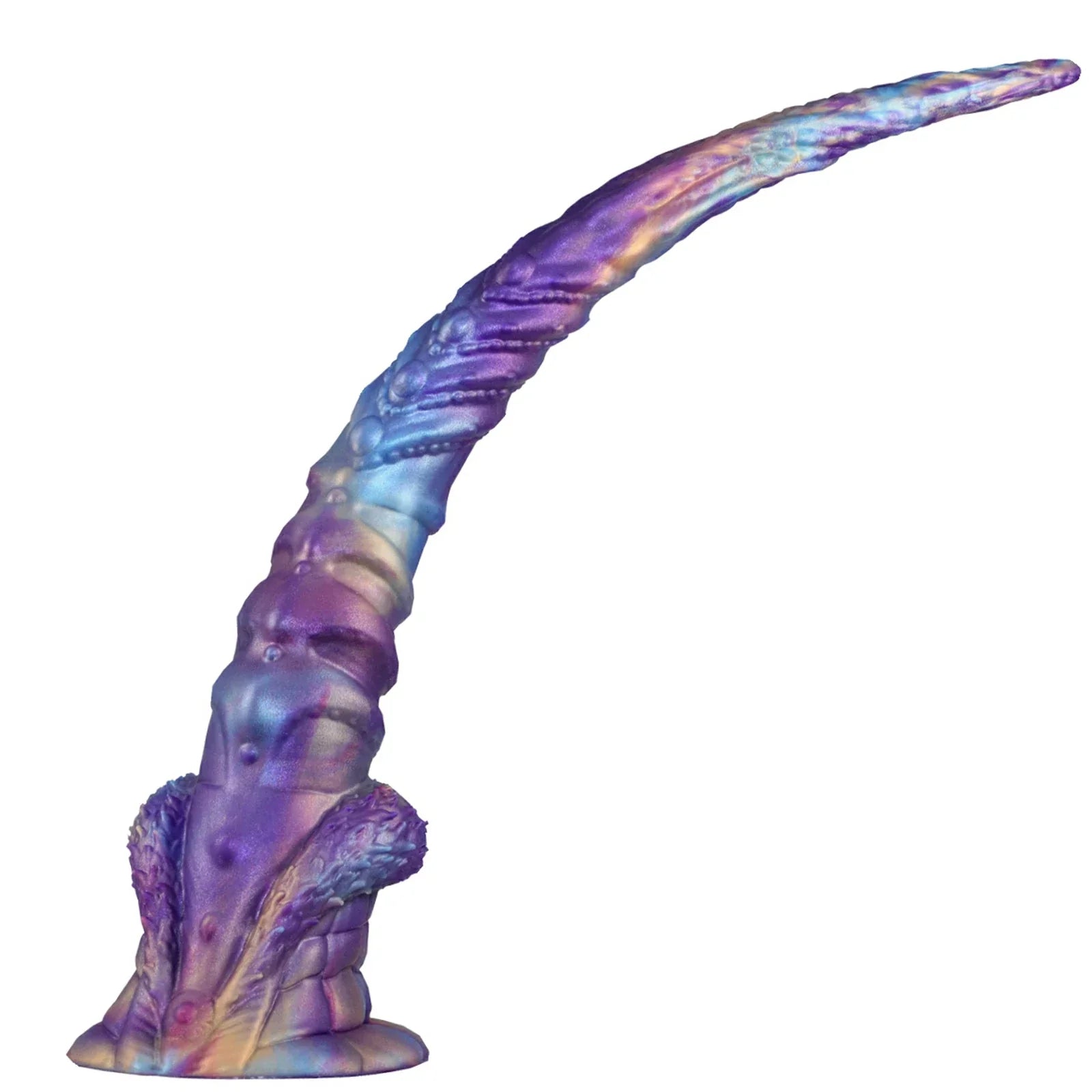 17.5 Inch Fantasy Tentacle Dildo Ocean Swirl Texture Suction Cup Base