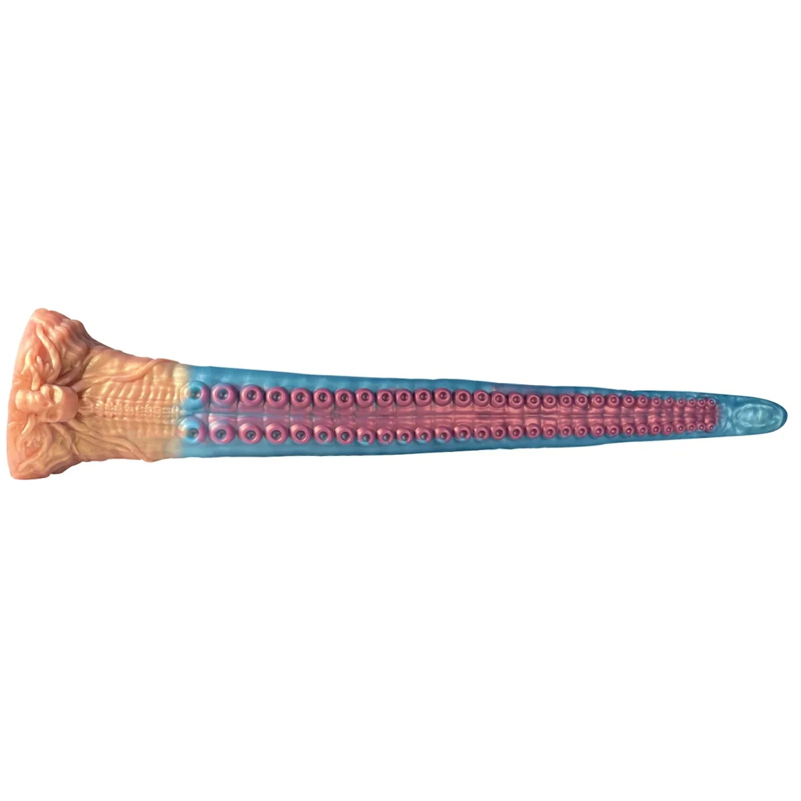 18.5 Inch Celestial Blue Tentacle Dildo Eldritch Curves Skull Crafted Suction Base