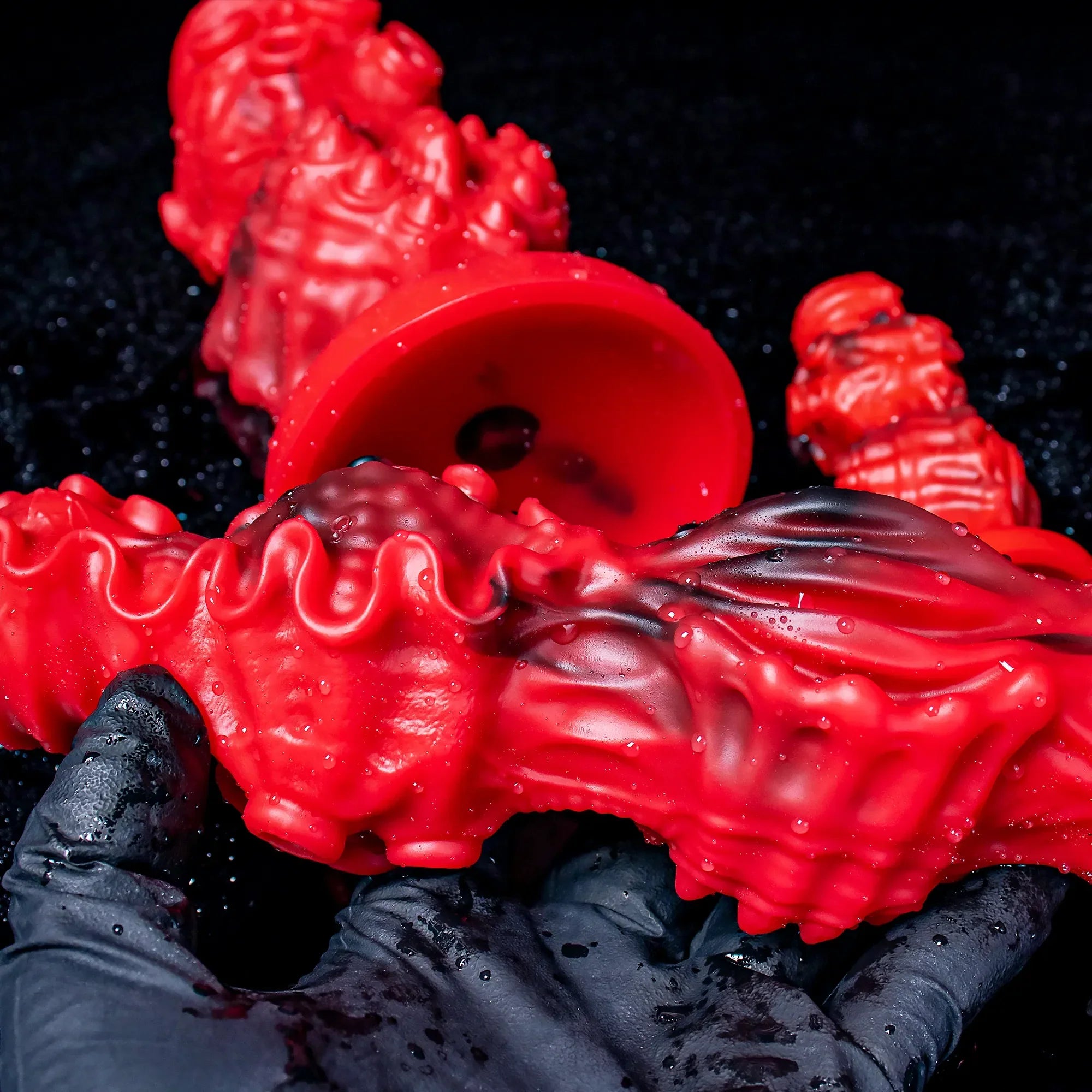 Abyssal Depths Beaded Dildo - Medical Grade Silicone