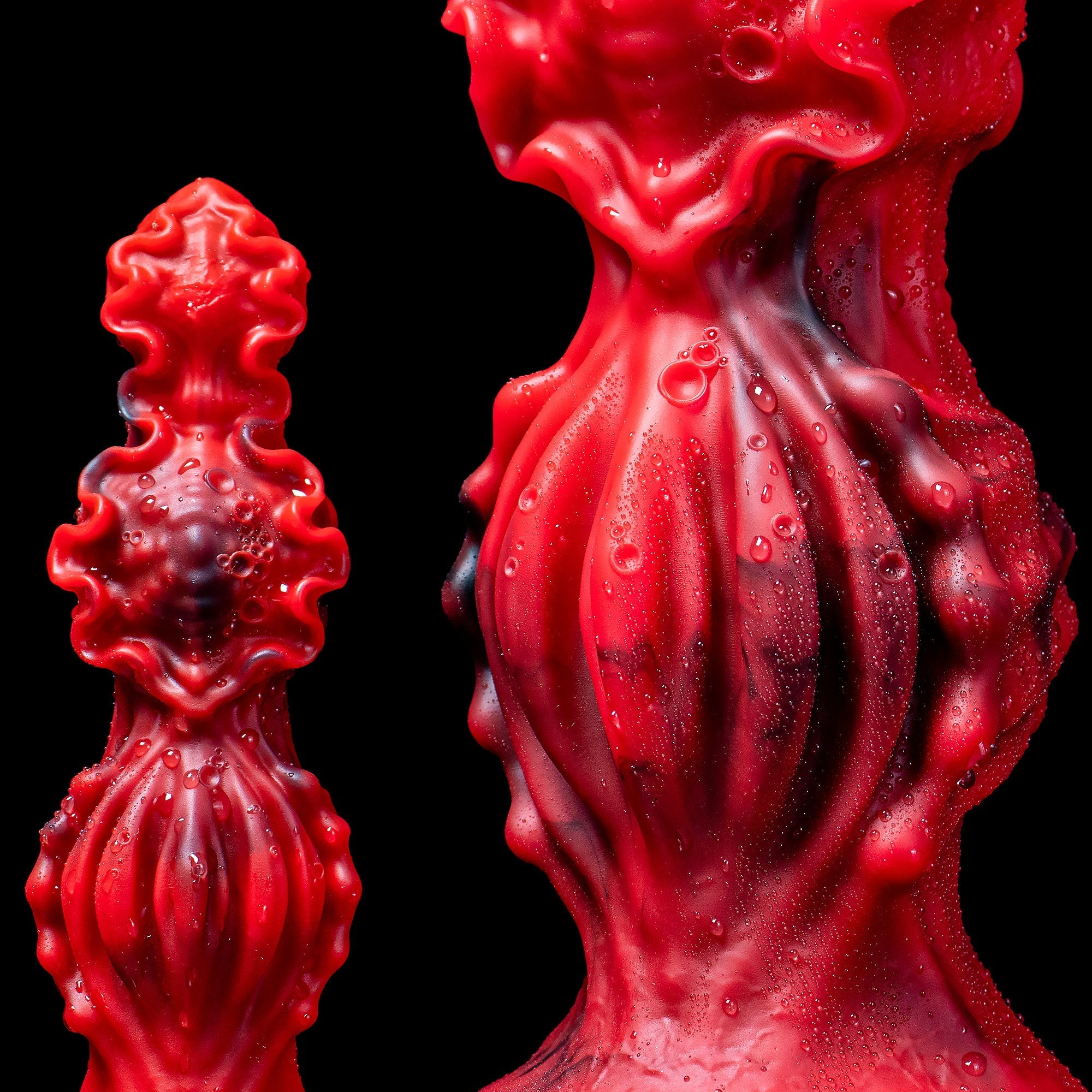 Abyssal Depths Beaded Dildo - Medical Grade Silicone