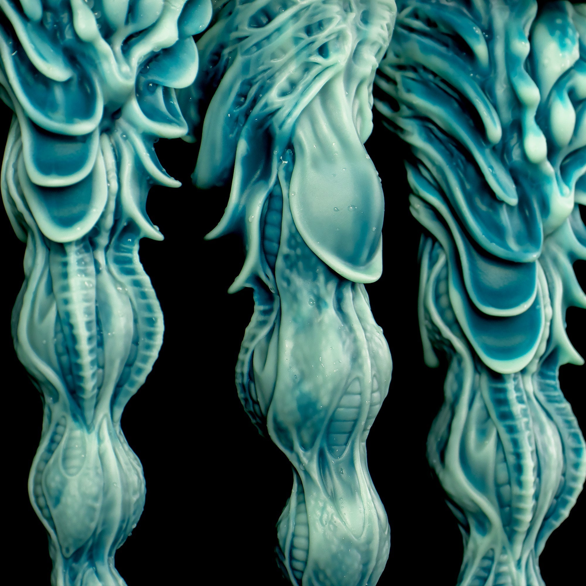 Winding Fantasy Dildo & Textured Beads for Pleasure