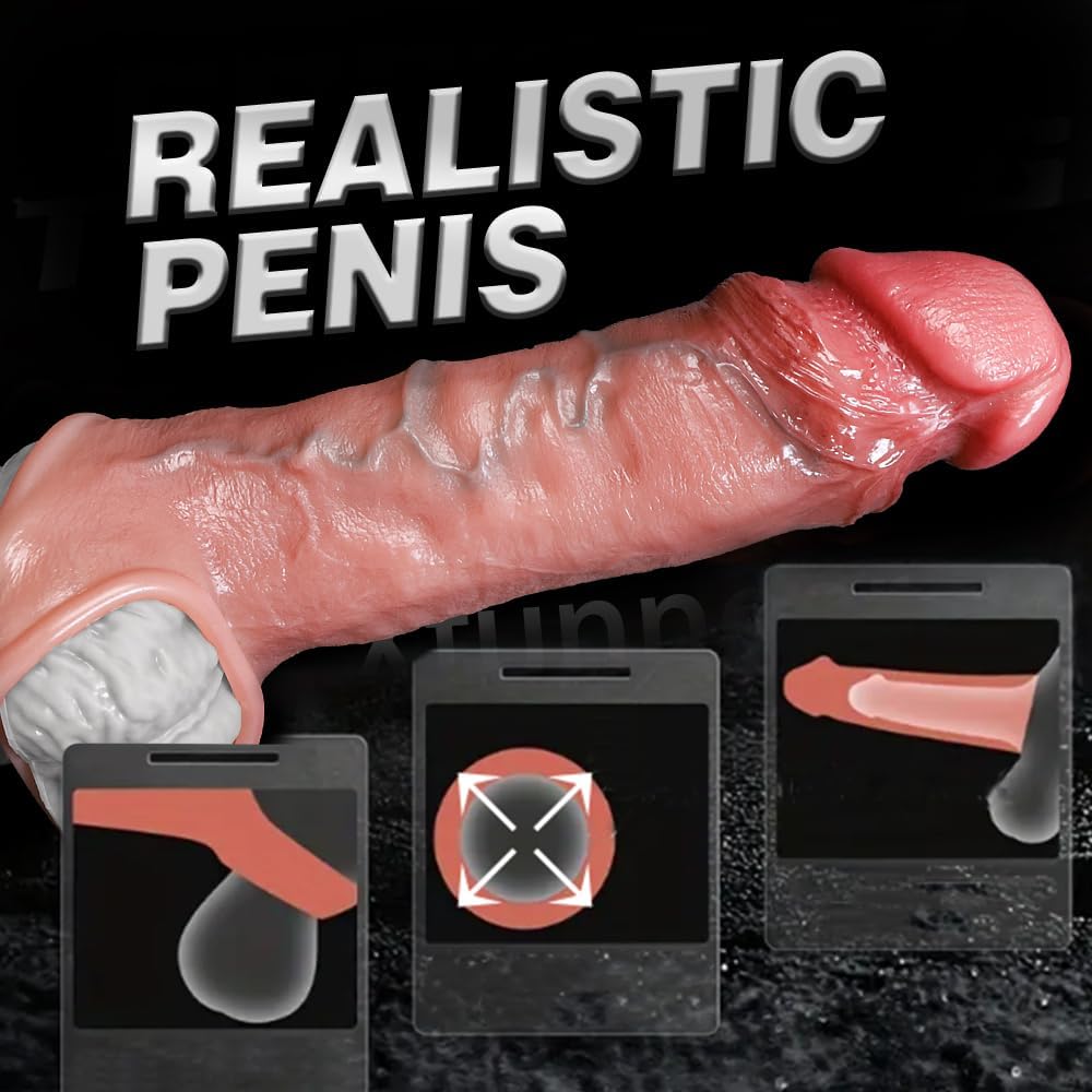 8″ Realistic Penis Cock Sleeve Extender
