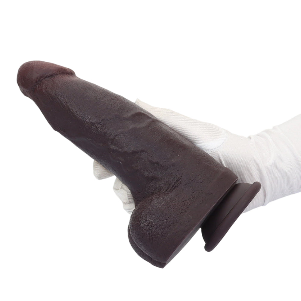 9.5" × 2.7" Realistic Soft Short & Thick BBc Cock Dildo