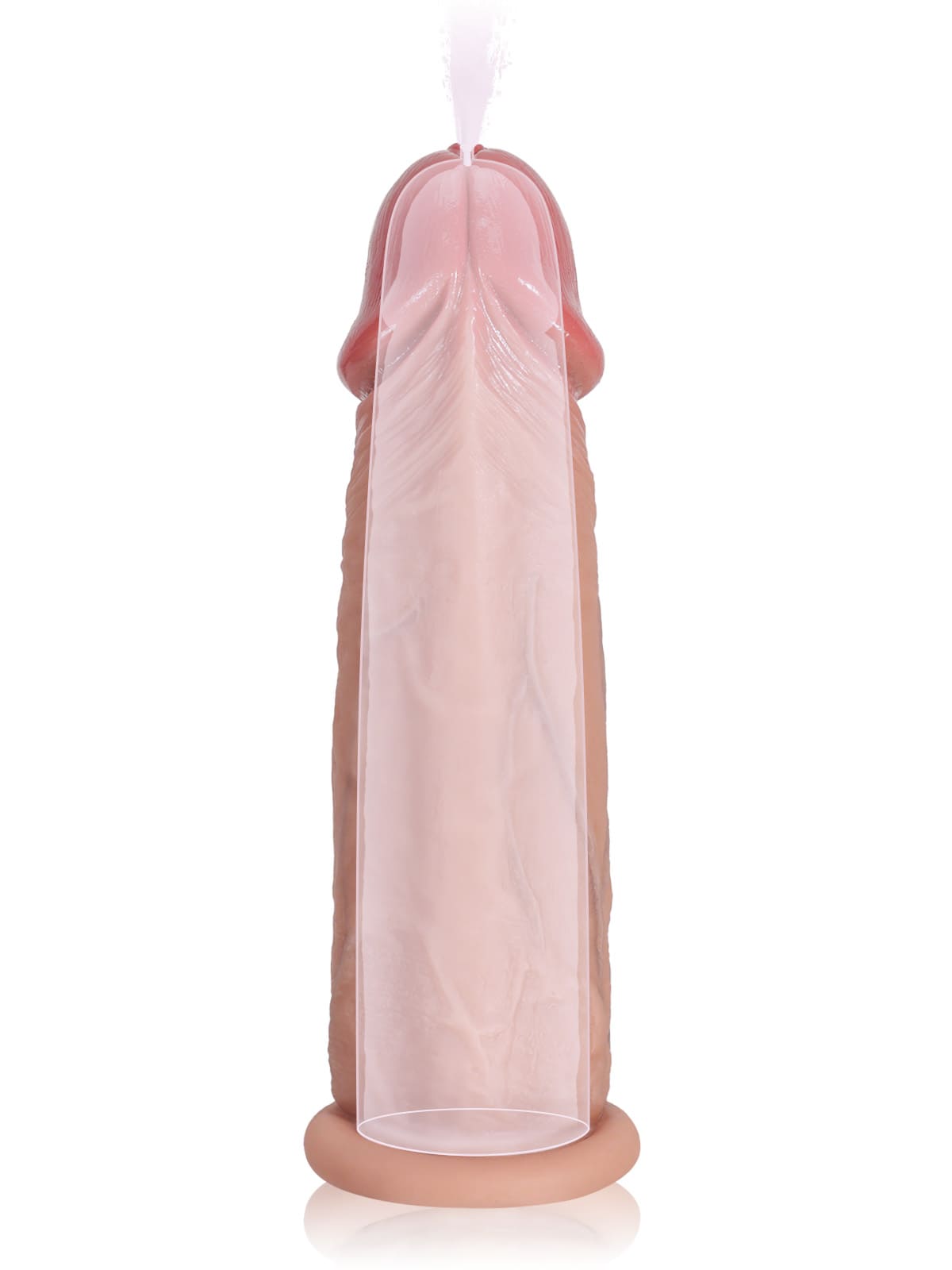 6" x 1.5" Brown Realistic Open Ended Penis Sleeves