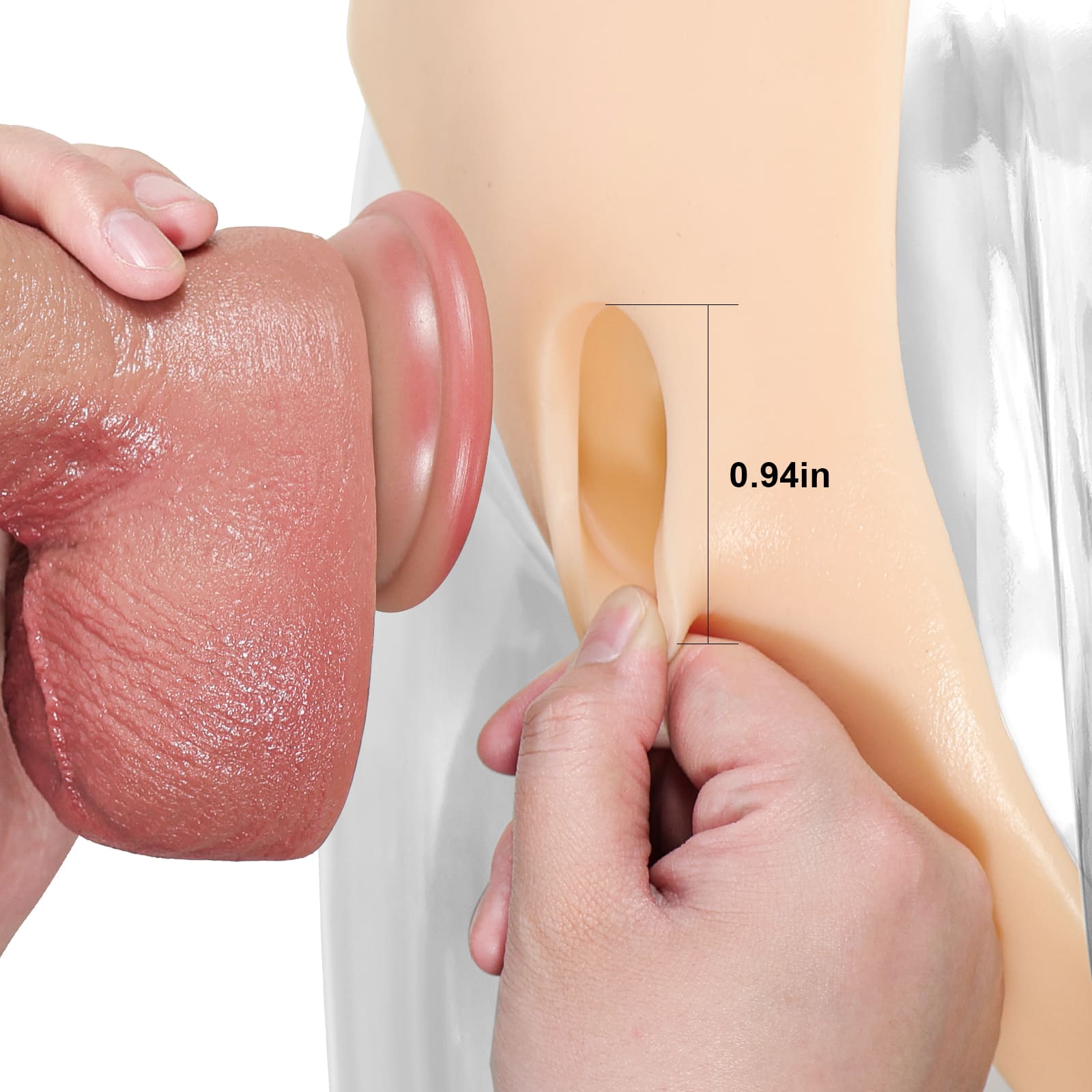 Jason:Strap-on dildo designed for anal stimulation, compatible with dildo use