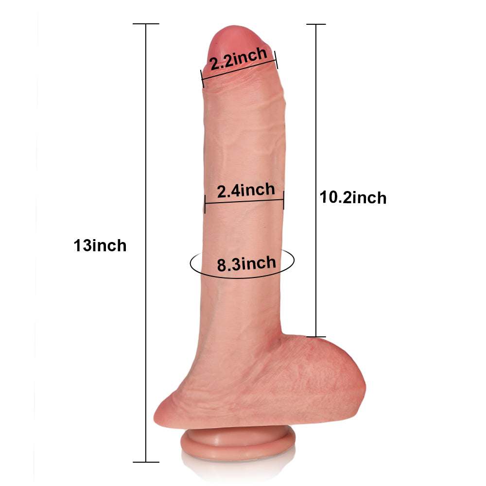 Julian: 13″ x 2.4″ Ultra Biggest Realistic Dildo