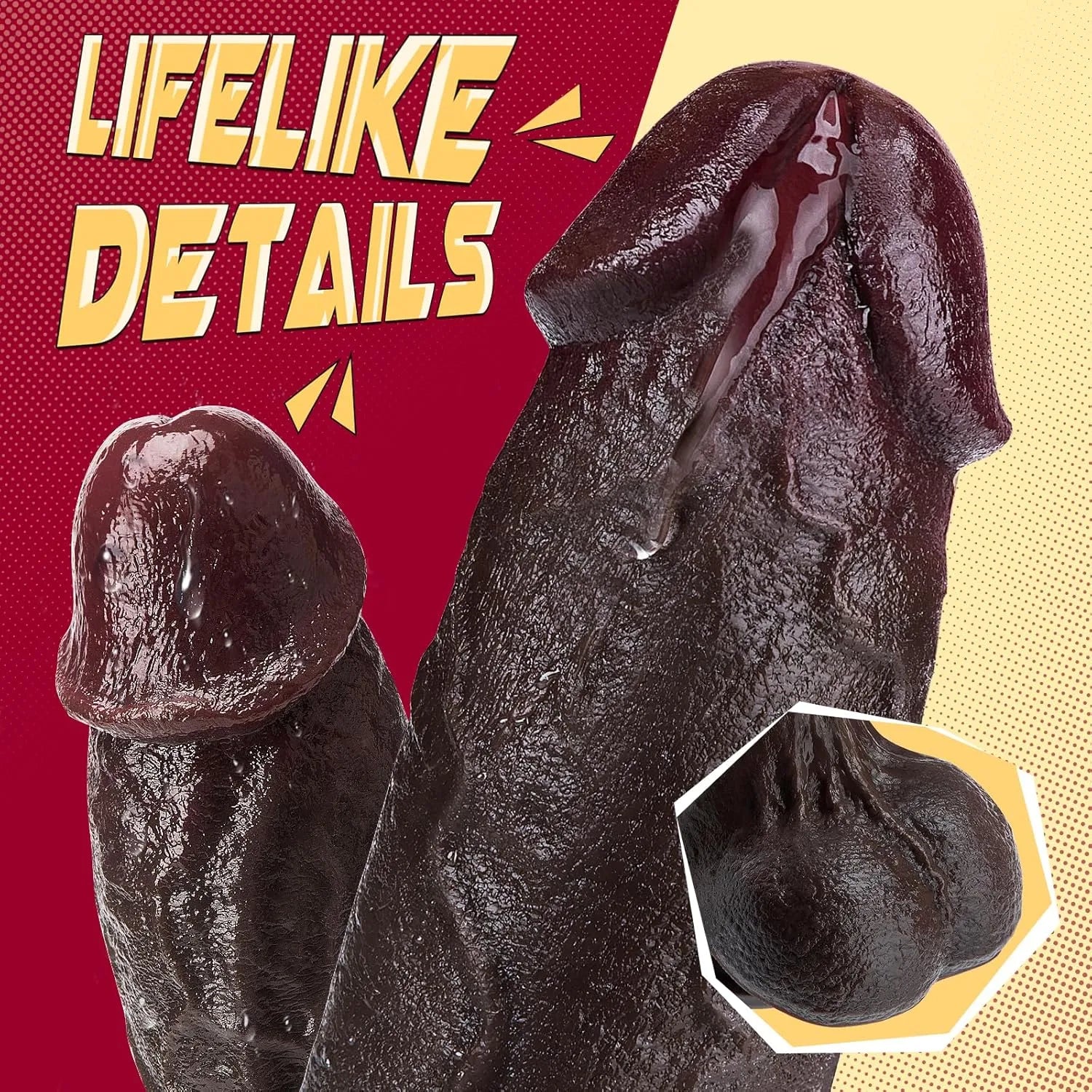 Aaron:10.7" x 1.9" Black Sliding-Skin Soft Dildo