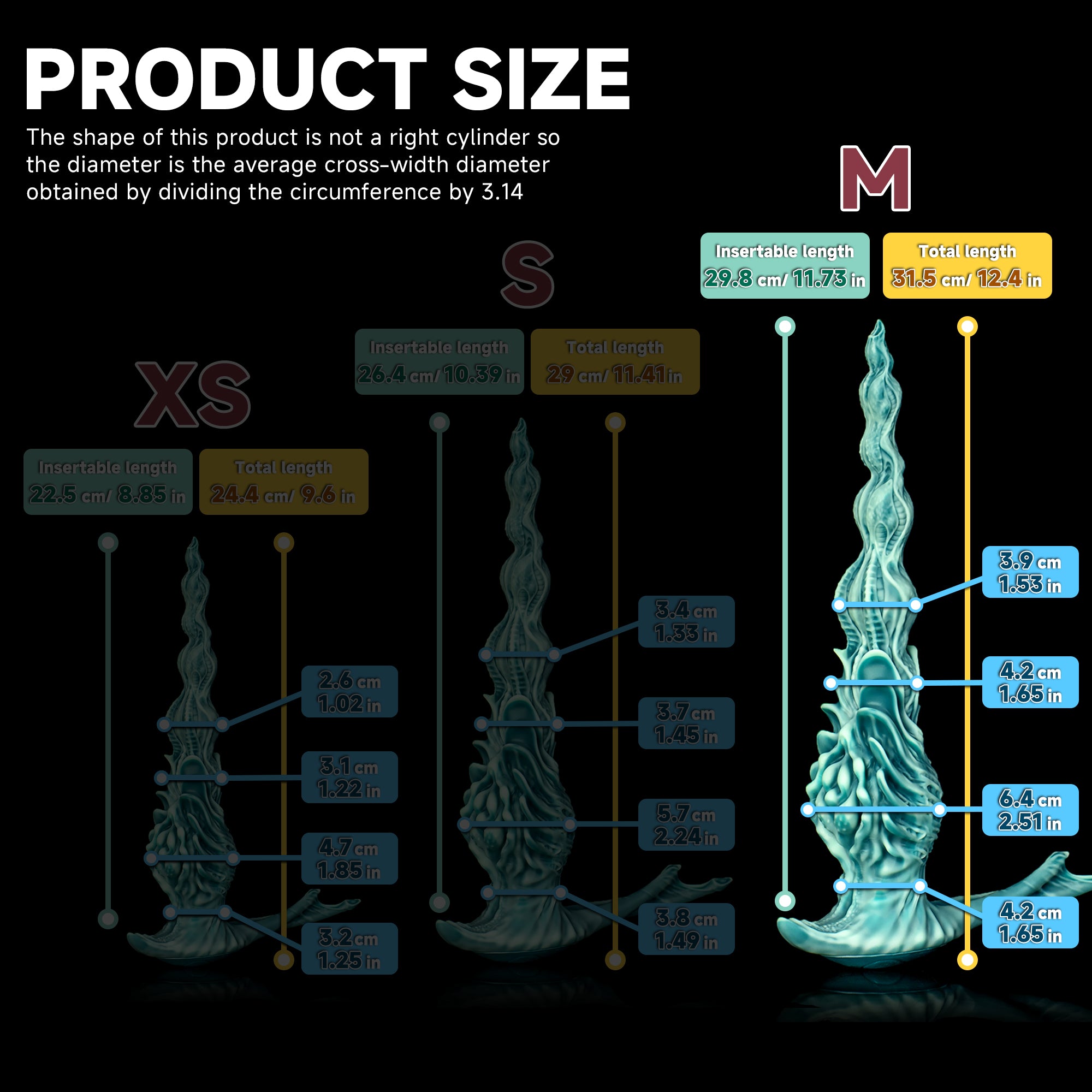 Winding Fantasy Dildo & Textured Beads for Pleasure