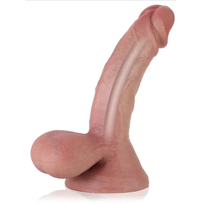 Mason :7.3" x 2" Realistic Soft Dildo With Swinging Balls
