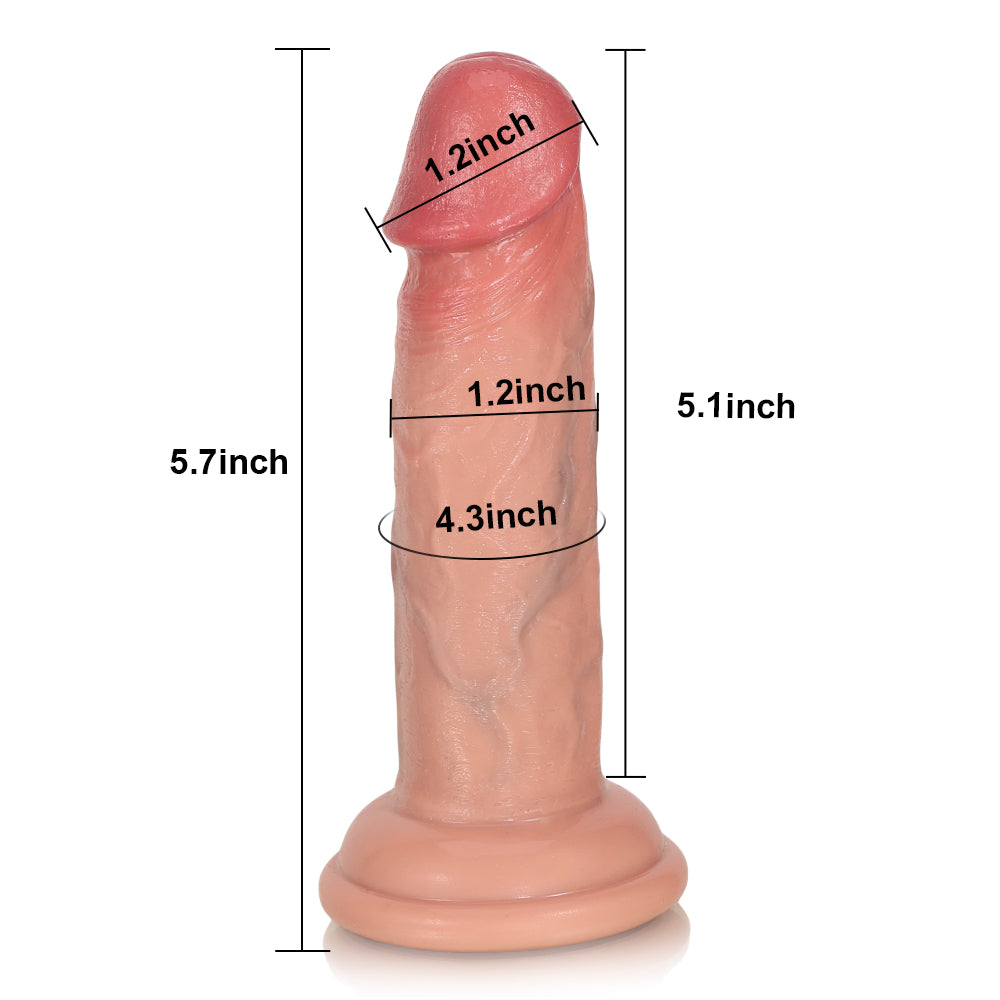 Mojo: 5.7" x 1.2" Realistic Lifelike Anal Dildos