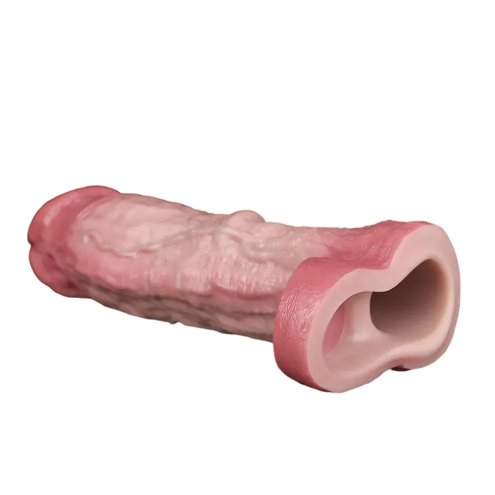 Remote Control Vibrating Penissleeve Extender for Men