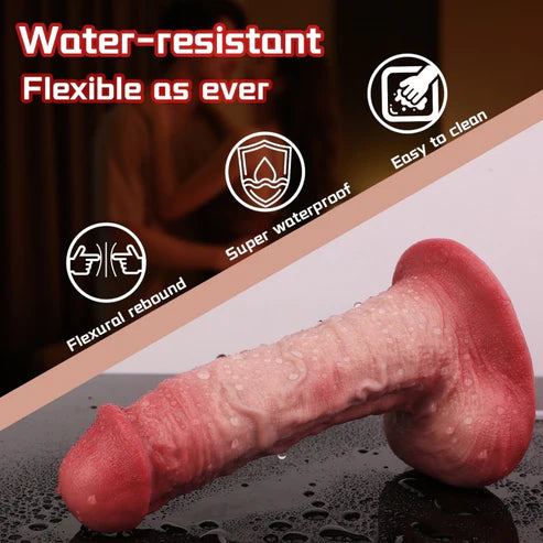 Buck : 7.2" x 1.7" Dual Density Squirt Realistic Dildo with Suction Cup