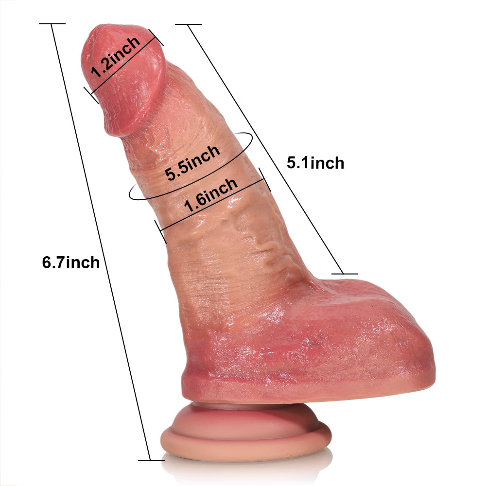 Roxy: 7" x 1.6" Deep Small Real Feel Dildos For Beginner