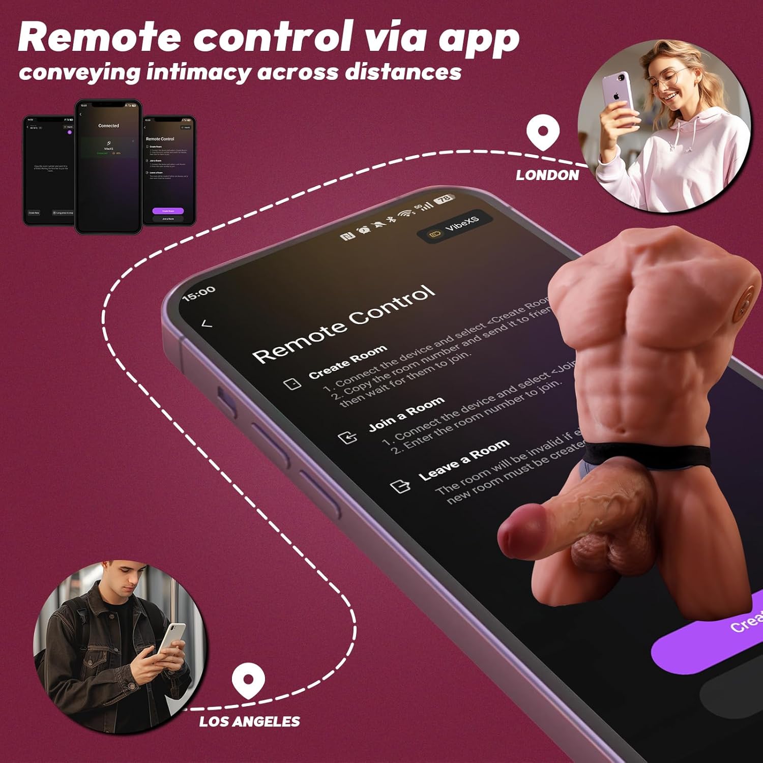 Tom : 11LB Male Sex Doll with Video Recognition Multifunctional