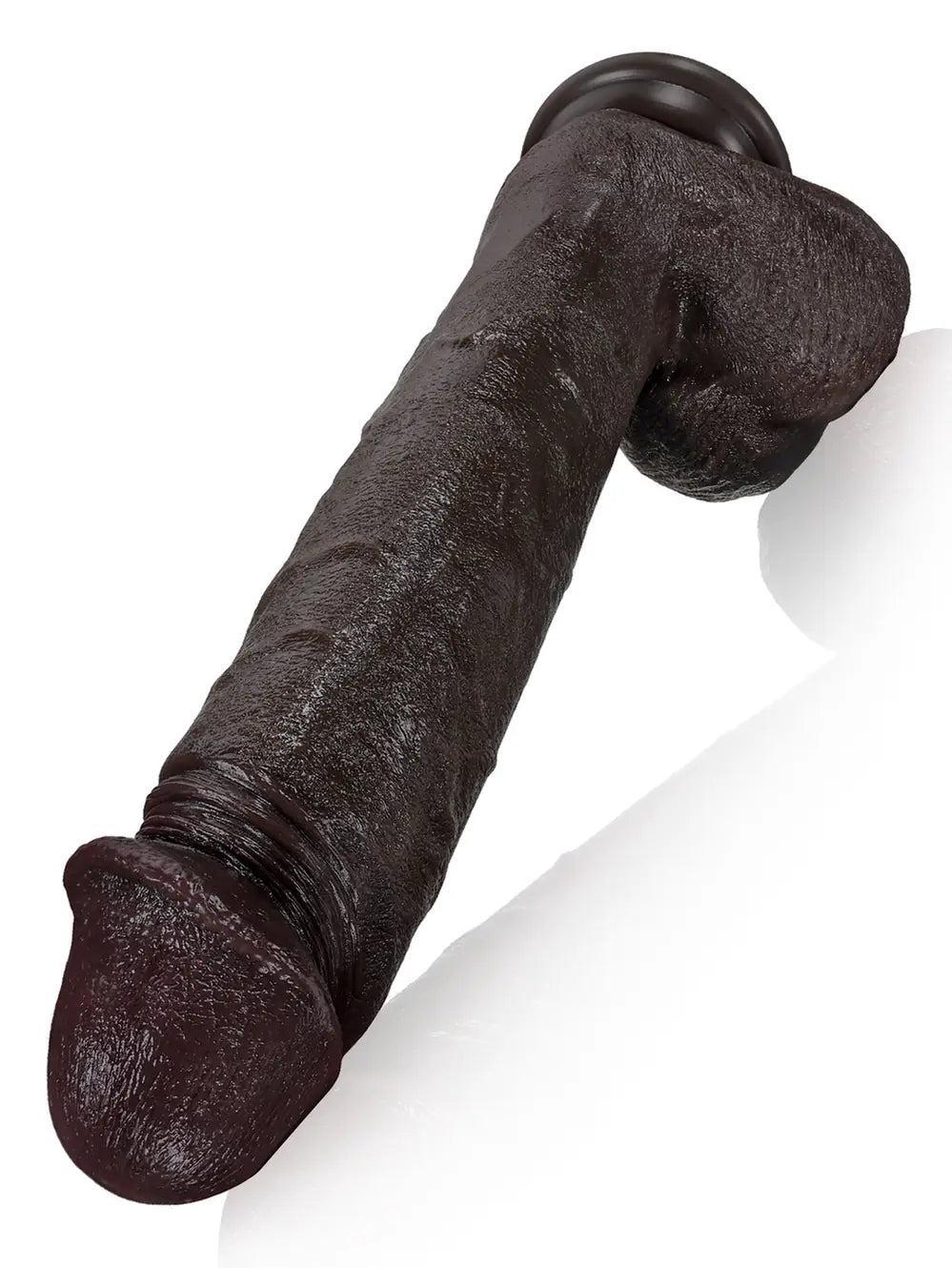 11" x 1.9" Black Big Vibrating Thrusting Dildo 7 Thrusting & 3 Vibrating