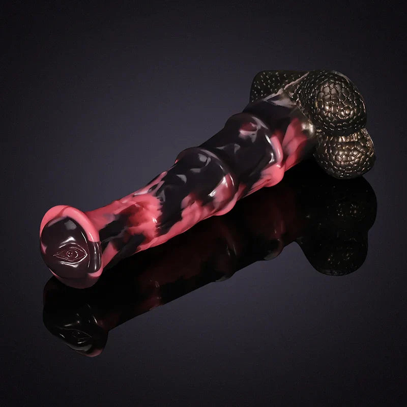 10.04Inch Lifelike Silicone Horse Dildo Textured Testicles