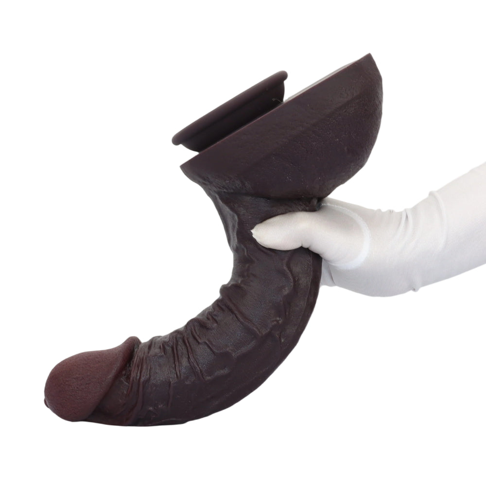 Alex: 11" x 2.8" - Large Thick Realistic Big Black Cock Dildo