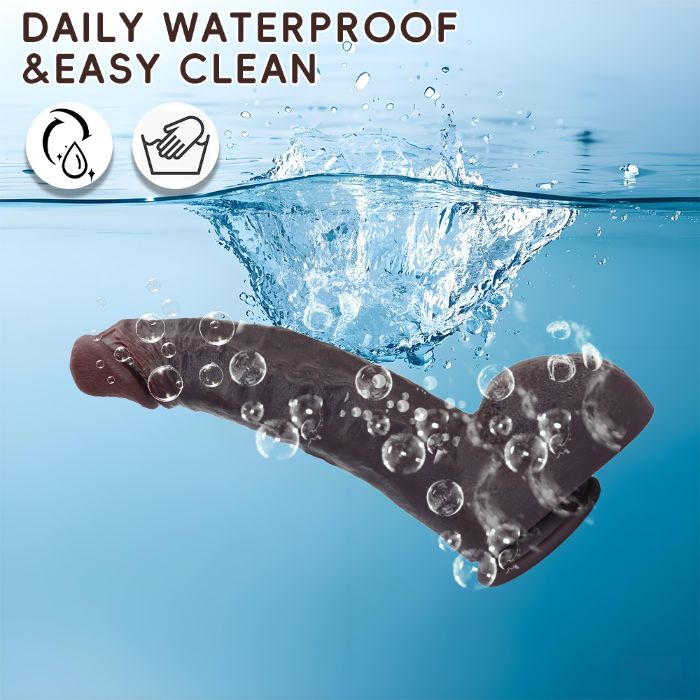 Bastian: 12" x 2.8" - XXL Size Large Thick Black Realistic Dildo