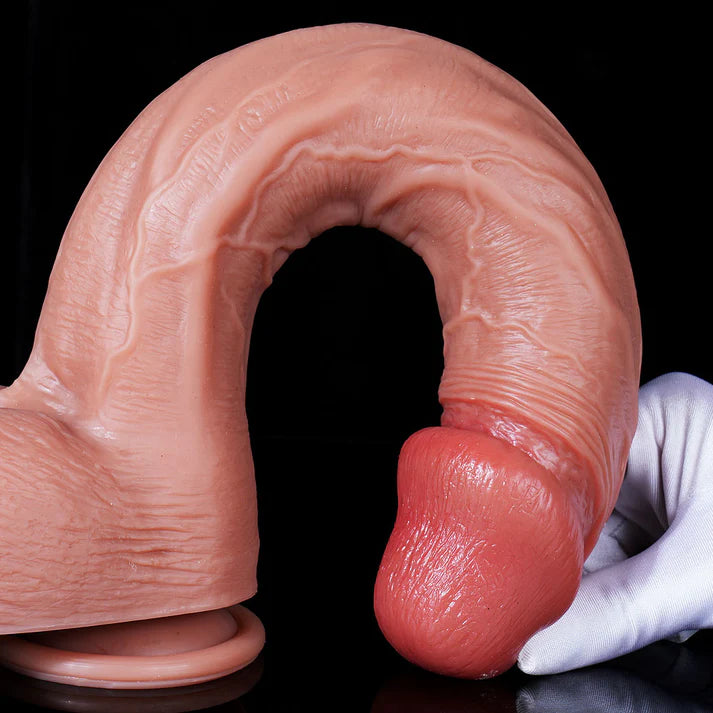 14" x 2.2" Realistic Big Black Dildo Extra Long
