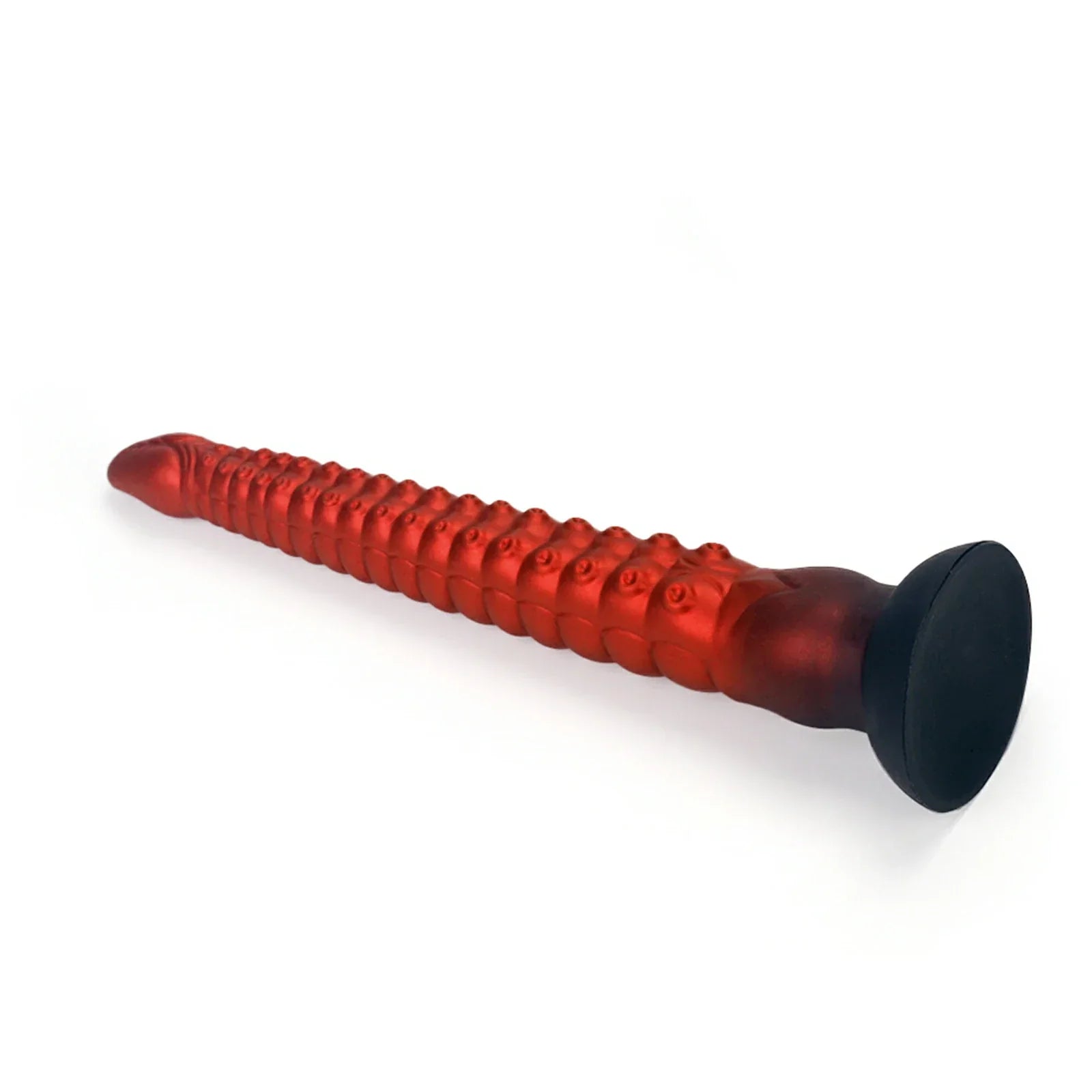 16.8 Inch Tentacle Dildo Ringed Texture Suction Base Fantasy Play