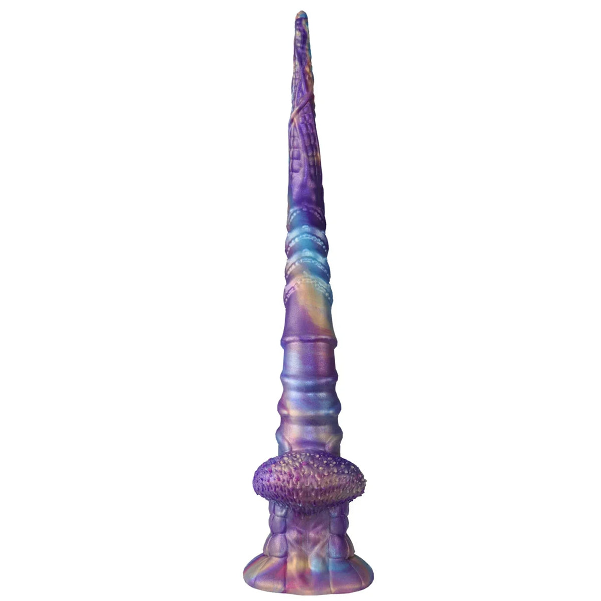 17.5 Inch Fantasy Tentacle Dildo Ocean Swirl Texture Suction Cup Base