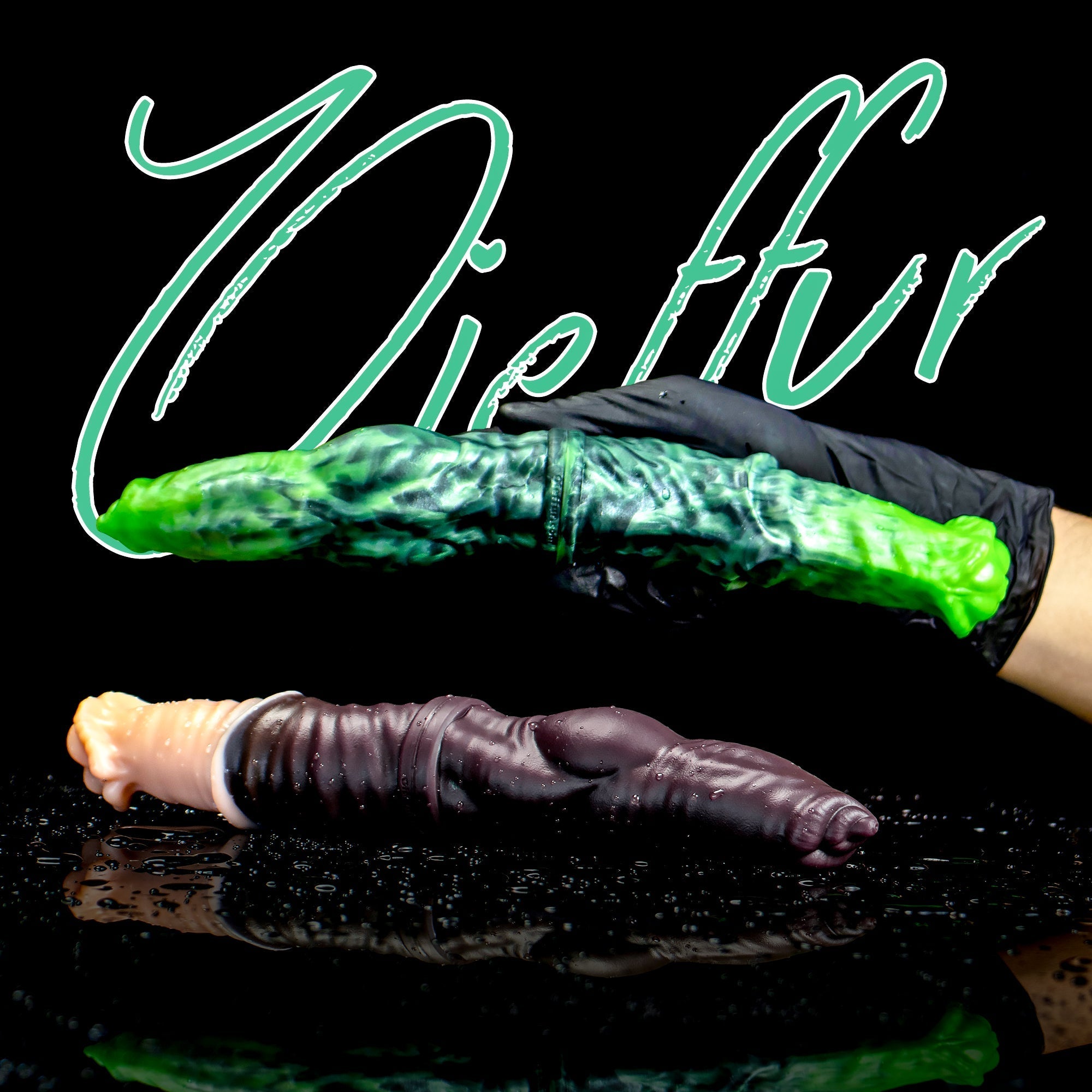 Dual Sensation Platinum Silicone Double-Ended Dildo | Realistic Horse and Dog Designs