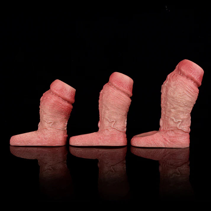 5.5Inch Lifelike Silicone Penis Sleeve Thickening Sleeve with Exposed Glans