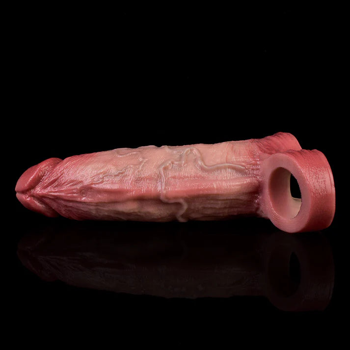 6.5 Inch Lifelike G-Spot Vibrating Penis Extender  with 10 Thrilling Modes