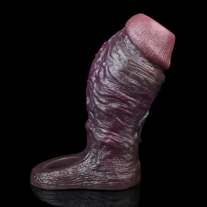 6.5 Inch Lifelike Silicone Penis Girth Enhancing Sleeve