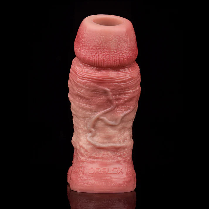 6.5 Inch Lifelike Silicone Penis Girth Enhancing Sleeve