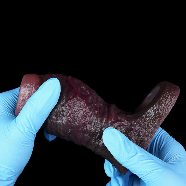 6.5 Inch Lifelike Silicone Penis Girth Enhancing Sleeve
