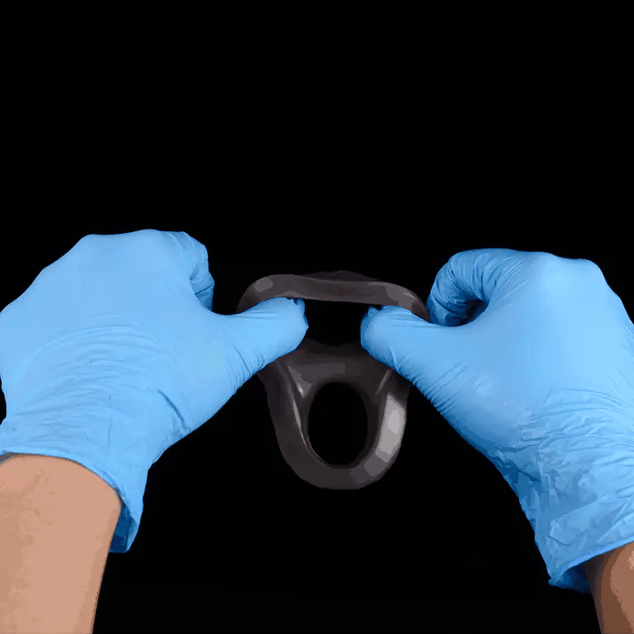 7 Inch Real-Feel Silicone Black Penis Extender