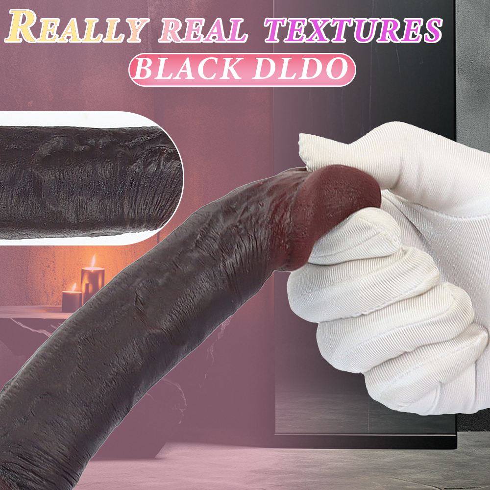Alaric: 8.6" x 1.5" Small Black Silicone Dildo Safe for Anal & Vaginal Play