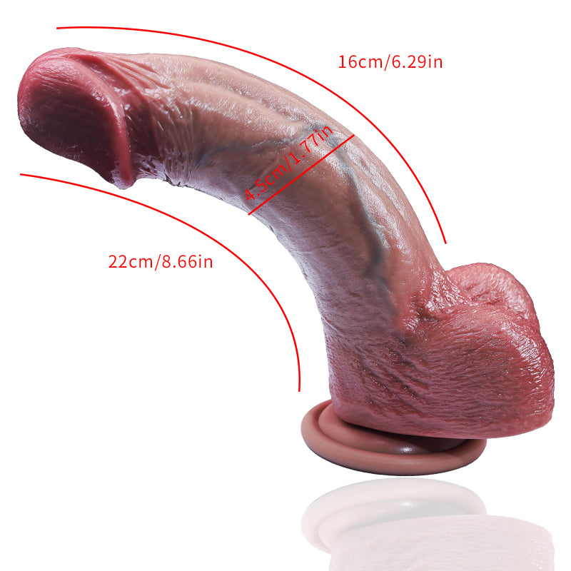 Mason: 8.6" x 1.7" - Deep Small Real Feel Dildos For Beginner