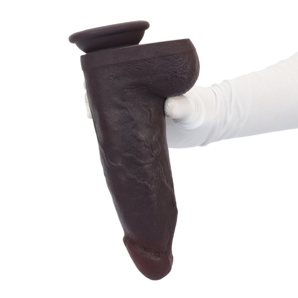 9.5" × 2.7" Realistic Soft Short & Thick BBc Cock Dildo
