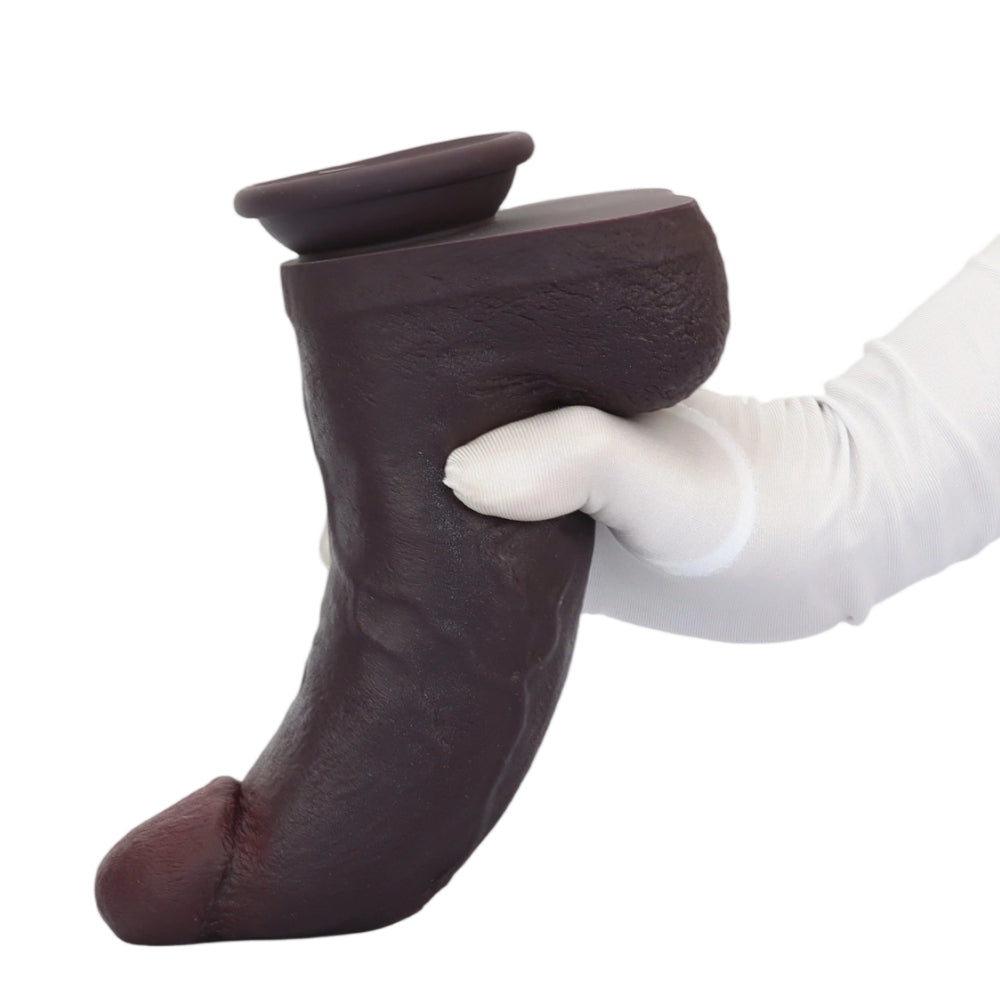 9.5" × 2.7" Realistic Soft Short & Thick BBc Cock Dildo