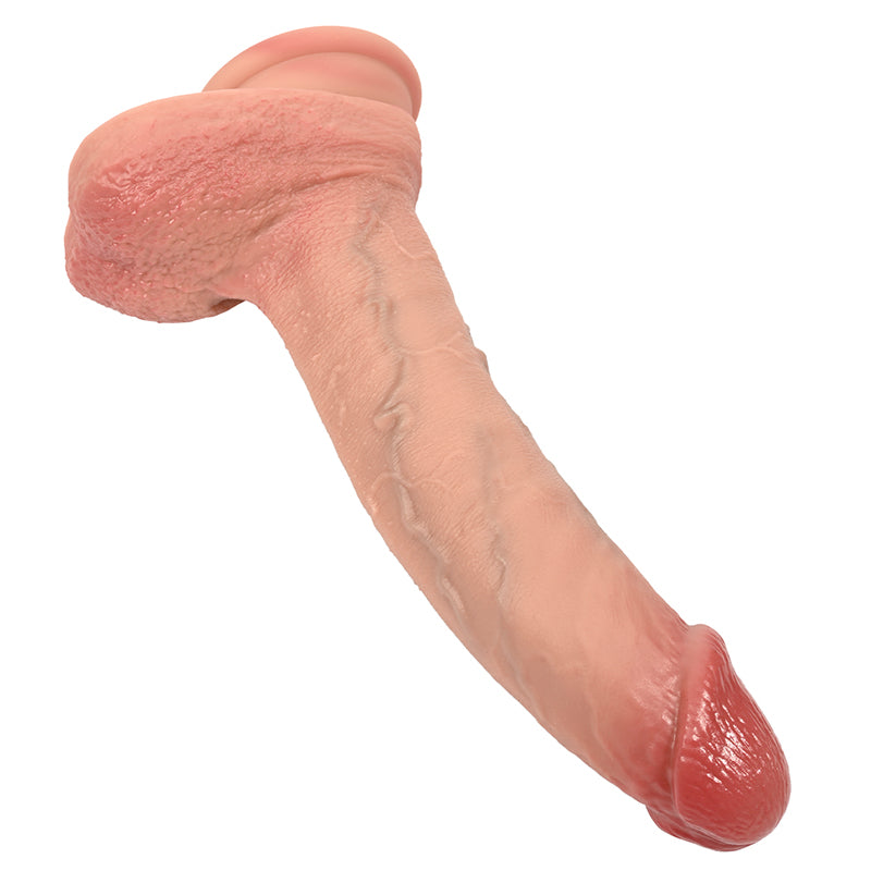 Andrew：8.6" x 1.6" Soft Silicone Realistic Dildo With Bendable