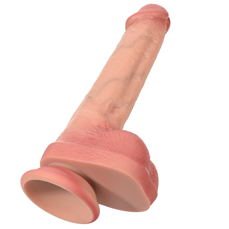 Brandon : 9" x 1.65" Realistic Straight Soft Skin Dildo