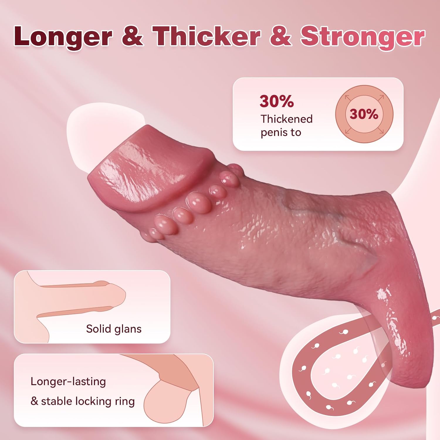 Cock Penis Sleeve Girth Enhancing Sleeve for Men