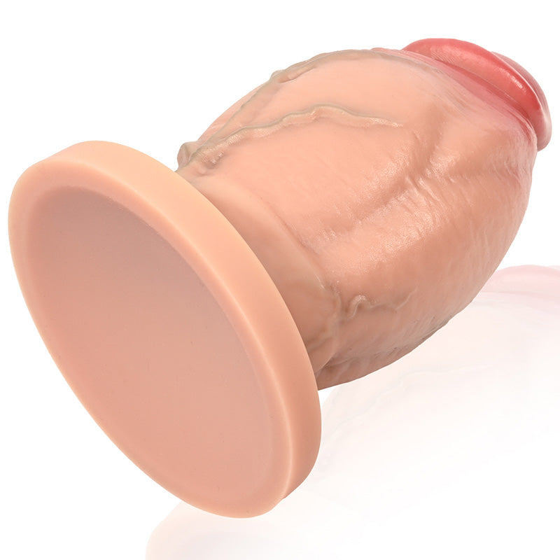 Darius: 5.3" x 3" Super Chubby Thick Shaft Anal Dildo