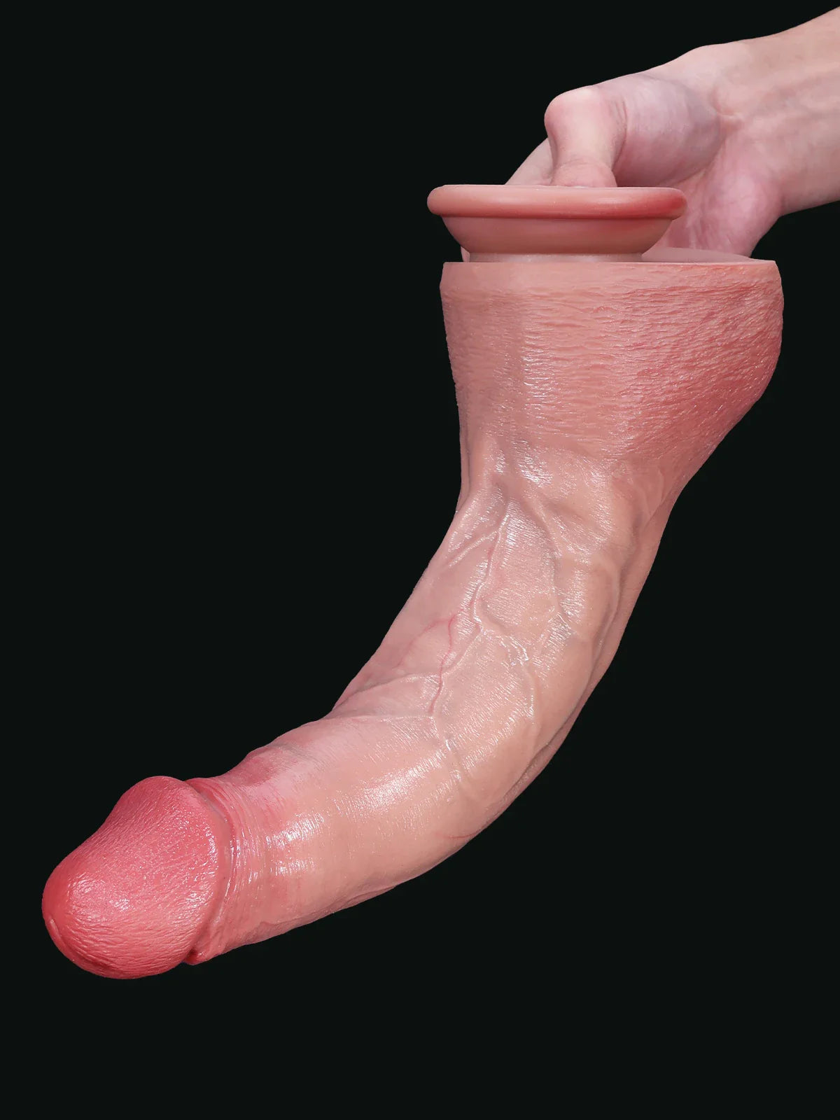 Jeff: 11.8" x 2.2" Large Realistic Dildo with Veins and Soft Balls