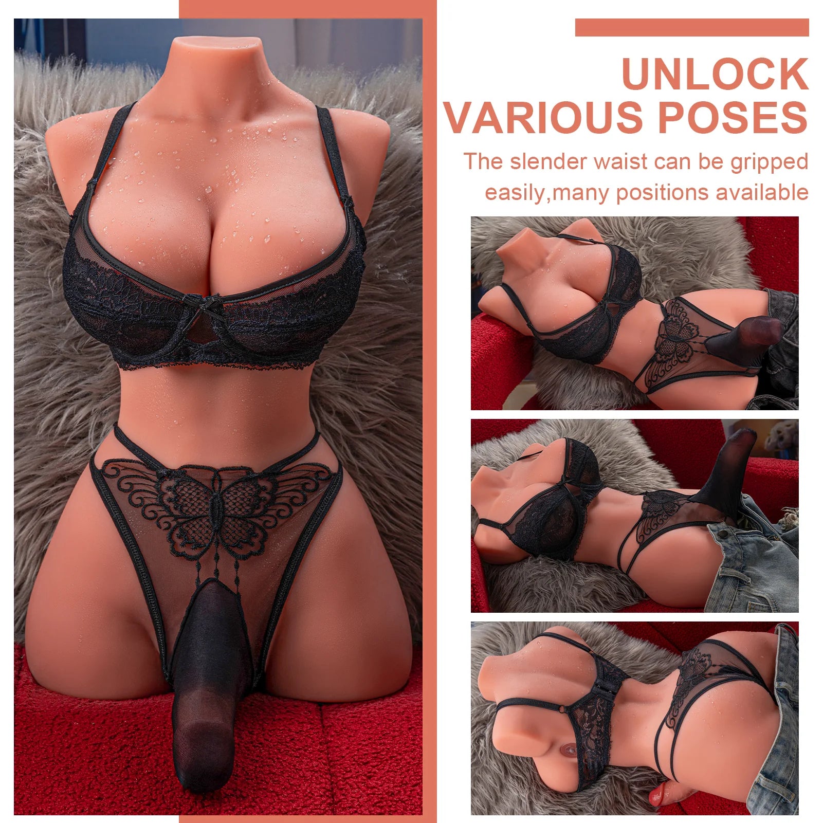 Gohya: 21.49lb Shemale Sex Doll with Thrusting Dildo