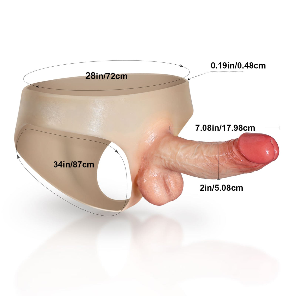 Hector：Strap-On Dildo For Women • For Men • Penis Extension • ED Cock Sleeve