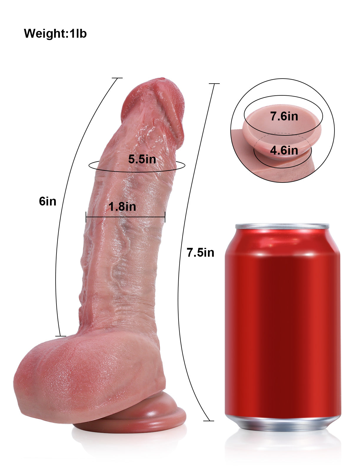 Kael： 7.5"x 1.8" Deep Small Realistic Dildos For Beginner