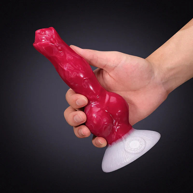 8.26Inch Liquid Silicone Thick Knot Dog Dildo