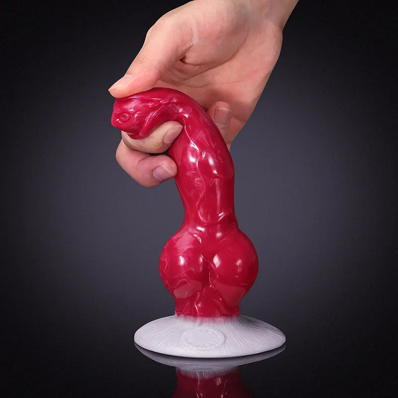 8.26Inch Liquid Silicone Thick Knot Dog Dildo