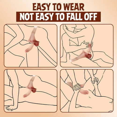 Marcel：7.5" x 2.1" Strap-on Dildo Silicone Wearable Hollow Dildos Panties