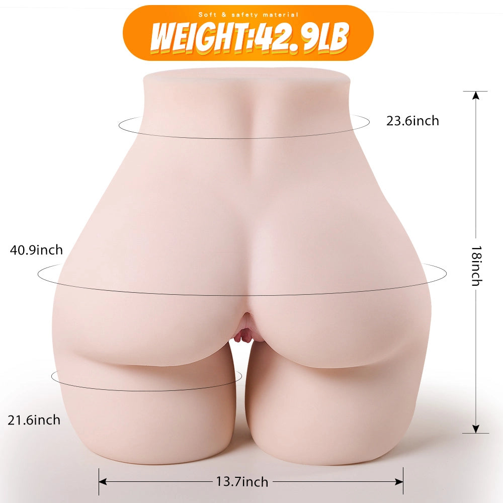 Millie - 43 lbs Life Size Butt Masturbator with Realistic Vagina and Ass