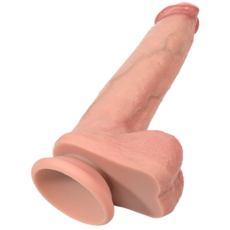Robert: 8" x 1.5" Realistic Dildo Soft Skin Swollen Glans Veined